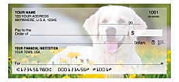 Custom Personal Wallet Checks, 6" x 2-3/4", Duplicates, Golden Retriever, Box Of 100 Checks