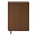 Punch Studio Woven Vegan Leather Journal, 6” x 8-1/2”, Unruled, 192 Pages, Brown Weave 1 thumbnail image