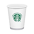 Starbucks® We Proudly Serve Cups, Hot & Cold, 12 Oz, White, Carton Of 1,000