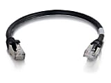 C2G 3ft Cat6 Ethernet Cable - Snagless Shielded (STP) - Black - Category 6 for Network Device - RJ-45 Male - RJ-45 Male - Shielded - 3ft - Black 1 thumbnail image