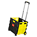 Mount-It! MI-904 Rolling Collapsible Utility Cart, 15"H x 33"W x 13"D, Black 1 thumbnail image