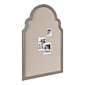 Kate and Laurel Hogan Arch Non-Magnetic  Framed Pinboard 24x36 Gray 1 thumbnail image