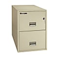 SentrySafe® FIRE-SAFE® 2-Drawer Vertical File Cabinet, 27 9/16"H x 25"W x 25"D, Putty
