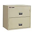 Sentry®Safe 2-Drawer Lateral Fire File With Key-Lock Drawers, 27 9/16"H x 29 3/4"W x 20 1/2"D, Putty