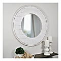 FirsTime & Co.® Ellison Shiplap Circular Mirror, 27", Aged White 1 thumbnail image