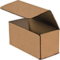 Partners Brand Corrugated Mailers, 12" x 4" x 4", Kraft, Pack Of 50