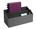 Realspace™ Gray 4-Compartment Desk Caddy
