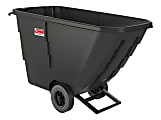 Suncast Commercial Tilt Truck, Light Duty, 0.5 Cu Yd., 34-7/8"H x 27-3/4"W x 59-1/8"D, Black 1 thumbnail image