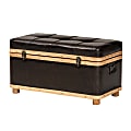Baxton Studio Gendry Storage Ottoman, Dark Brown/Oak Brown 1 thumbnail image