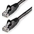 StarTech.com 4ft CAT6 Ethernet Cable,  Black Snagless Gigabit,  100W PoE UTP 650MHz Category 6 Patch Cord UL Certified Wiring/TIA, N6PATCH4BK 1 thumbnail image