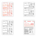 ComplyRight™ 1099-MISC Tax Forms, 4-Part, 2-Up, Copies A/B/C, Laser, 8-1/2" x 11", Pack Of 25 Form Sets
