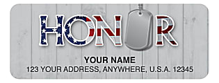 Address Sheet Label, Size 2 5/8" x 1", 30 labels per sheet, 4 sheets per set, Heroes 1 thumbnail image