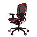 Vertagear Triigger 350 Bonded Leather Ergonomic Gaming Chair, Black/Red