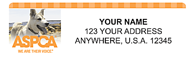 Custom Address Labels, 2-1/2" x 3/4",  ASPCA Dogs, Pack Of 144 Labels 1 thumbnail image