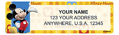 Custom Address Labels, 2-1/2" x 3/4", Mickey Fun-Tastic, Pack Of 144 Labels 1 thumbnail image