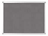 Bi silque Ayda Bulletin Board, 48" x 36", Aluminum Frame With Silver Finish 1 thumbnail image