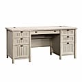 Sauder® Costa 66"W Executive Computer Desk, Chalked Chestnut