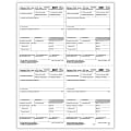 ComplyRight™ W-2 Tax Forms, 4-Up (Box Format), Employer's Copies 1/D, 1/D, 1/D, 1/D, Laser, 8-1/2" x 11", Pack Of 2,000 Forms 1 thumbnail image