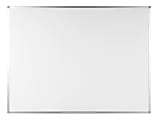 Bi silque Ayda Non-Magnetic Dry-Erase Whiteboard, 24" x 36", Aluminum Frame With Silver Finish