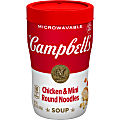 Campbell's Soup On The Go Chicken With Mini Noodles Cups, 10.75 Oz, Case Of 8 Cups