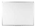 Bi silque Ayda Melamine Dry-Erase Whiteboard, 48" x 36", Aluminum Frame With Silver Finish
