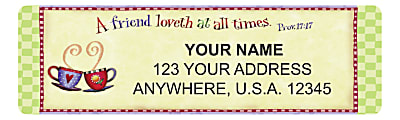 Custom Address Labels, 2-1/2" x 3/4", Simple Blessings, Pack Of 144 Labels, © Product Concepts Mfg., Inc.