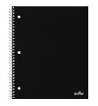 Office Depot® Brand Stellar Poly Notebook, 8-1/2" x 11", 1 Subject, College Ruled, 100 Sheets, Black