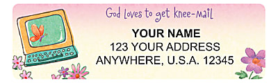 Custom Address Labels, 2-1/2" x 3/4", Laughter For The Soul, Pack Of 144 Labels