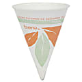 Solo® Bare™ Dry Wax Paper Cone Cups, 4 Oz., White, Pack Of 200