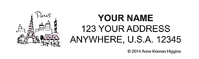 Custom Address Labels, 2-1/2" x 3/4", City Chic, Pack Of 144 Labels 1 thumbnail image