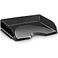 CEP Side Load Letter Tray - 2.6" Height x 13.4" Width10.4" Length - Desktop - Black - Polystyrene - 1 Each 1 thumbnail image