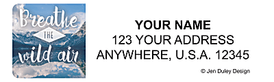Custom Address Labels, 2-1/2" x 3/4", Adventures, Pack Of 144 Labels, © Jen Duley Design 1 thumbnail image
