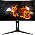 AOC C27G1 27" Full HD Curved Screen WLED LCD Monitor - 16:9 - Black, Red - 27" Class - 1920 x 1080 - 16.7 Million Colors - FreeSync - 250 Nit - 1 ms - HDMI - VGA - DisplayPort 1 thumbnail image