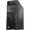 HP Z640 Workstation - 2 x Intel Xeon E5-2620 v3 Hexa-core (6 Core) 2.40 GHz - 16 GB DDR4 SDRAM - 1 TB HDD - Windows 7 Professional 64-bit upgradable to Windows 8.1 Pro - Convertible Mini-tower - Black, Brushed Aluminum