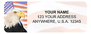 Harland Clarke Address Sheet Labels, 2 1/2" x 3/4", 30 Labels Per Sheet, 4 Sheets Per Set, American Dream 1 thumbnail image