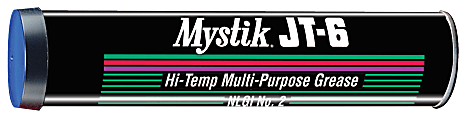 Mystik JT-6® Multipurpose Hi-Temp Grease, 14 Oz, Pack Of 10 Cartridges