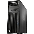 HP Z640 Workstation - 1 x Intel Xeon E5-2623 v3 Quad-core (4 Core) 3 GHz - 8 GB DDR4 SDRAM - 1 TB HDD - Windows 7 Professional 64-bit upgradable to Windows 8.1 Pro - Convertible Mini-tower - Black, Brushed Aluminum 1 thumbnail image
