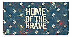 Custom Personal Wallet Check Cover, Leather, Brave And Free 1 thumbnail image
