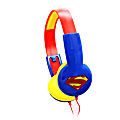 Sakar® Superman Kid-Safe Adjustable Headphones, Blue 1 thumbnail image