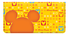 Custom Personal Wallet Check Cover, Leather,  Mickey Fun-Tastic 1 thumbnail image