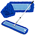 Gritt Commercial 48" x 5" All-In-One Microfiber Dust Mop Set with 72" Handle, Pack of 2 1 thumbnail image