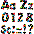 Trend Ready Letter Neon Dots - 83, 20, 36, 59, 18 (Lowercase Letters, Numbers, Punctuation Marks, Uppercase Letters, Spanish Accent Mark) Shape - Pin-up - 4" Height x 8" Length - Assorted - 1 / Pack 1 thumbnail image