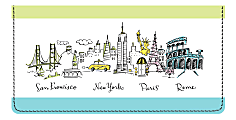 Custom Personal Wallet Check Cover, Leather, City Chic 1 thumbnail image
