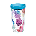 Tervis Tumbler With Lid, 16 Oz, Watercolor Pineapples