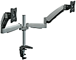 Mount-It! MI-7C24 Articulating Dual-Monitor Arm, 17.8"H x 25"W x 5.8"D, Silver 1 thumbnail image