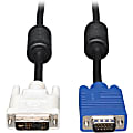 Eaton Tripp Lite Series DVI to VGA High-Resolution Adapter Cable with RGB Coaxial (DVI-A to HD15 M/M), 3 ft. (0.9 m) - P556003 1 thumbnail image