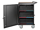 Tripp Lite 42-Device AC Mobile Charging Cart Storage Station Laptops, Chromebooks, Tablets 120V, NEMA 5-15P, 10 ft. Cord, Black - Cart charge and management - for 42 notebooks - lockable - heavy duty steel - black
