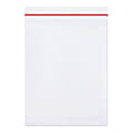 Office Depot® Brand Industrial Zippered Job Ticket Holders, 8-1/2" x 11", 25 Sheet Capacity, Clear, Case Of 15 Holders