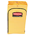 Rubbermaid® Zippered Vinyl Cleaning Cart Bag, 24 Gallon, 30 1/2"H x 17 1/4"W x 10 1/2"D, Yellow