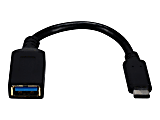 QVS USB-C Male to USB-A Female SuperSpeed 5Gbps 3Amp Cable - 6" - First End: 1x USB 3.1 Type C - Male - CC2231MF 1 thumbnail image